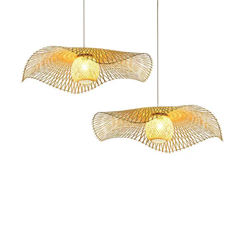 LED Bamboo Pendant Lamp Hanging Lamp