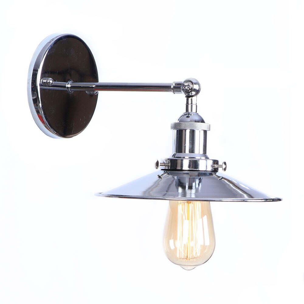Industrial LED Silver Metal Wall Lamp Lighting