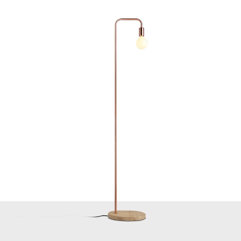 Rose Gold LED Standing Light Indoor Lighting Floor Lamp Minimalist
